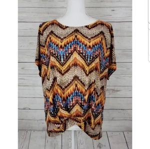 Bobeau knot front blouse